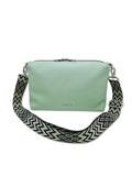 Lederhandtasche Anke in Salbei & Schwarz