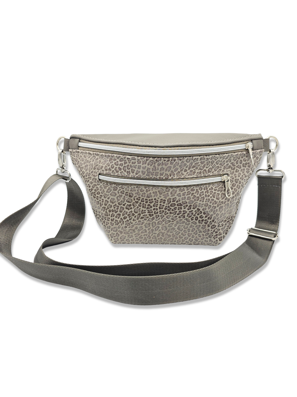 Crossbody Bag Big Clivia in Leo Grau & Grau