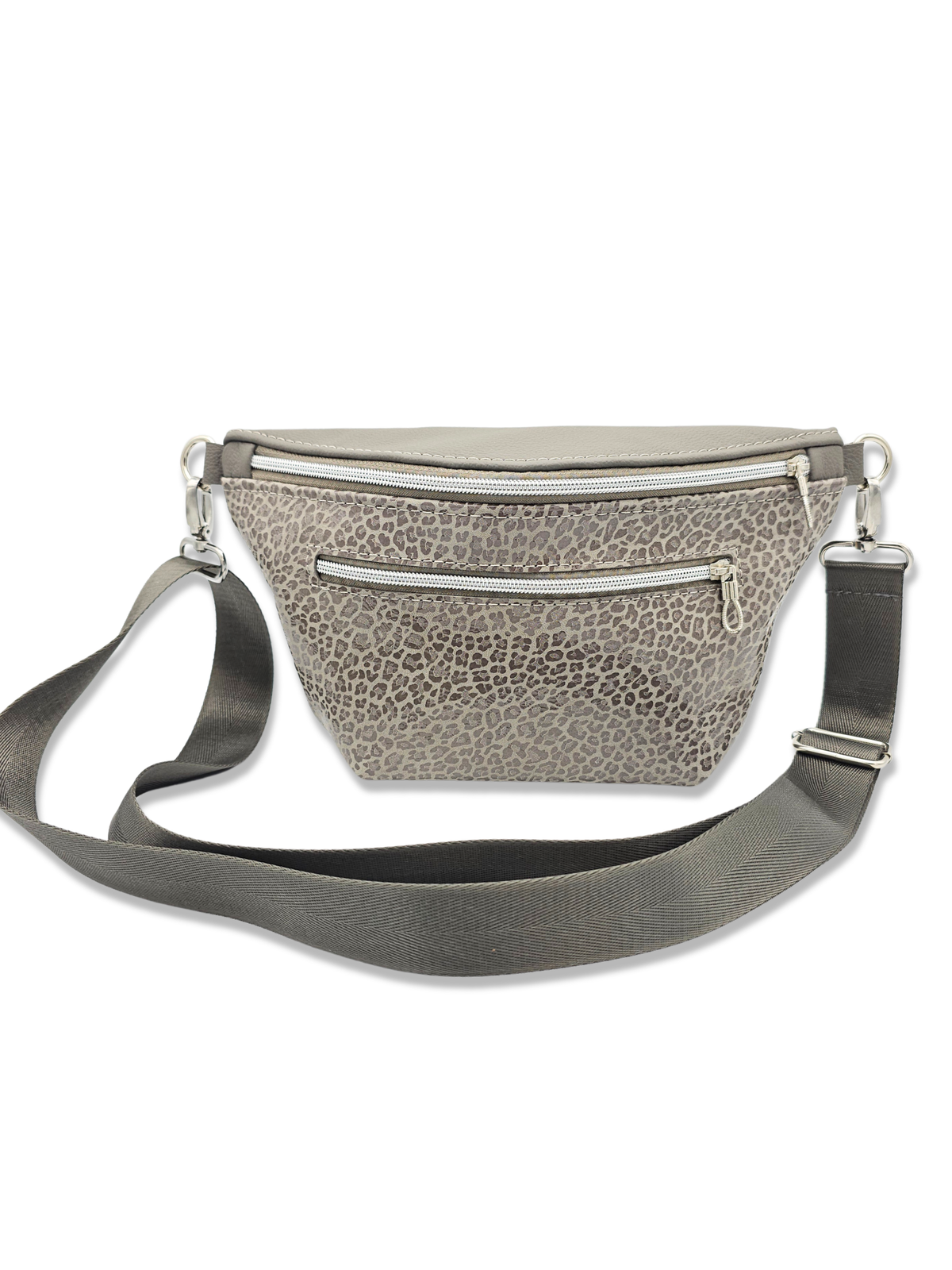 Crossbody Bag Big Clivia in Leo Grau & Grau