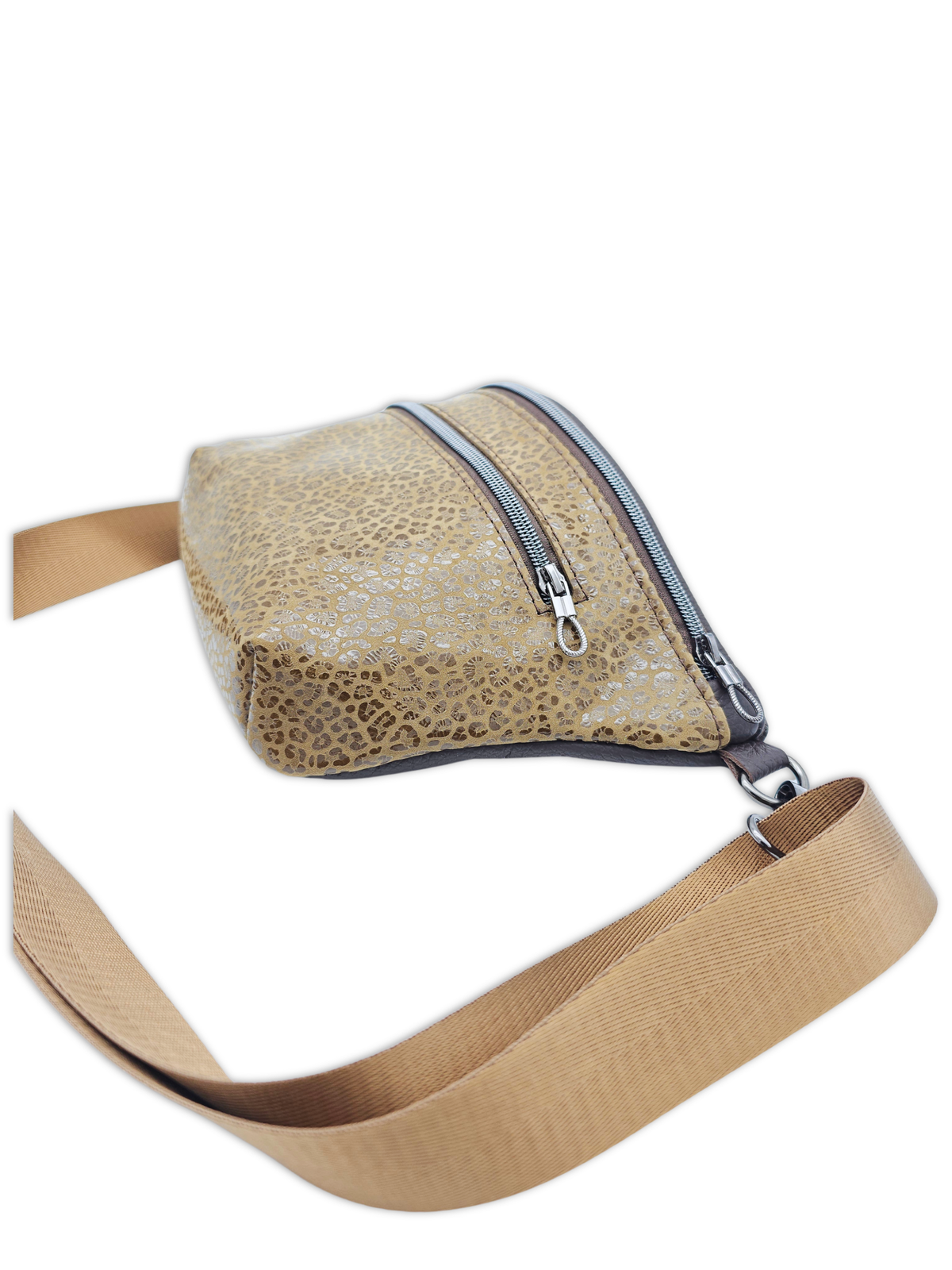 Crossbody Bag Clivia in Leo Braun & Hellbraun
