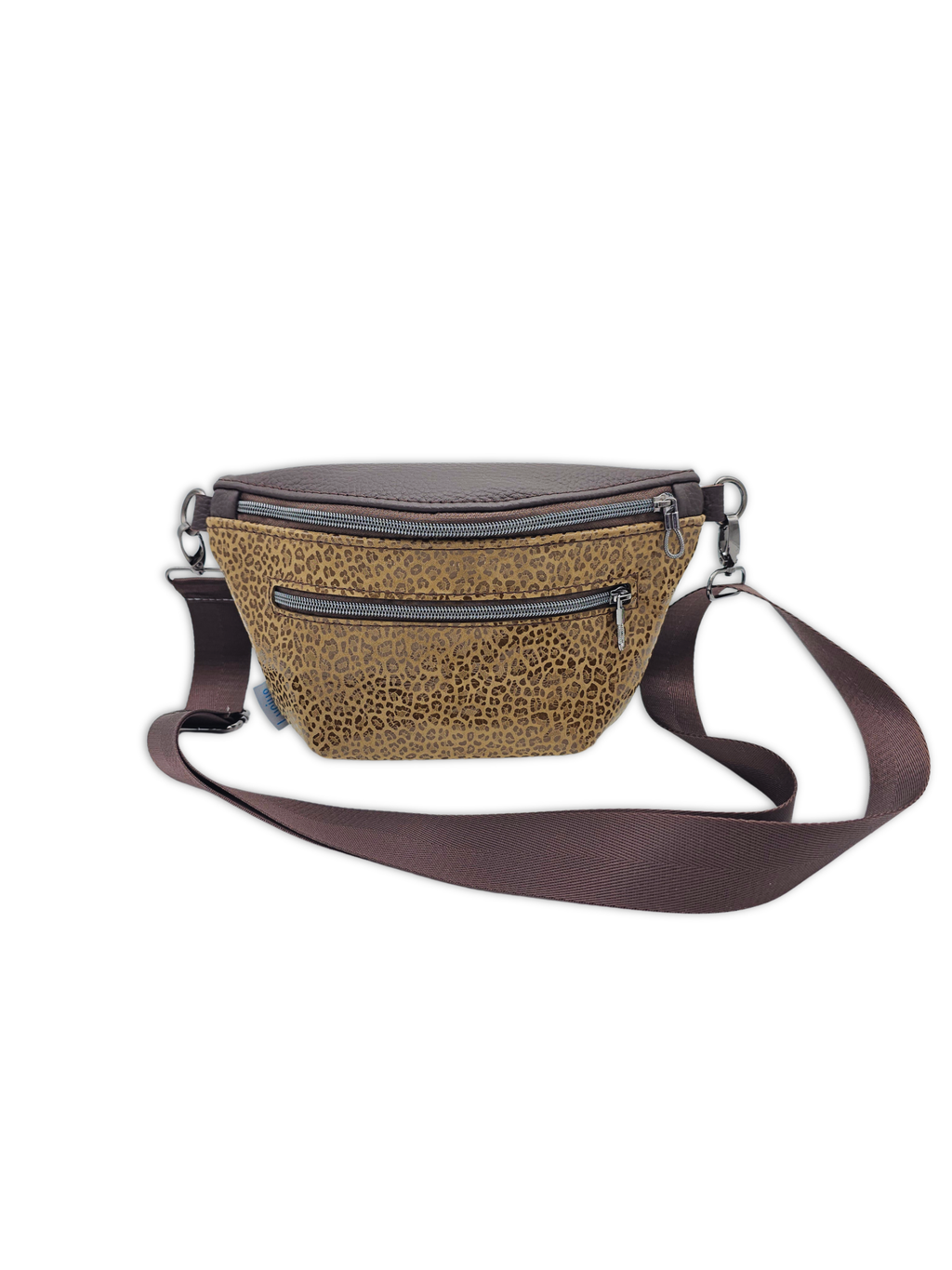 Crossbody Bag Clivia in Leo Braun & Dunkelbraun