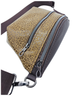 Crossbody Bag Clivia in Leo Braun & Dunkelbraun