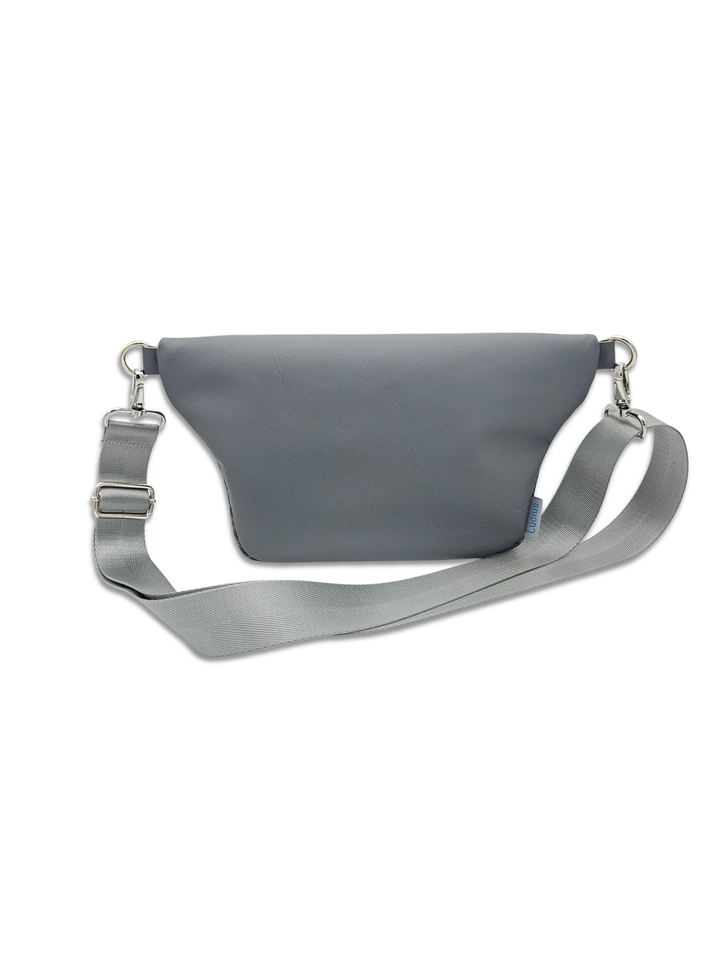 Crossbody Bag Big Clivia in Leo Silber & Grau