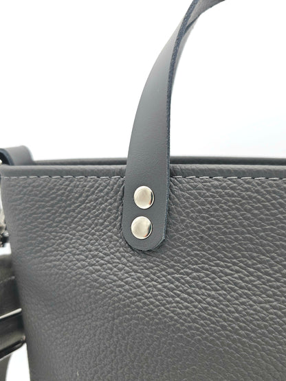Ledertasche Karin in Dunkelgrau