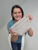Crossbody Bag Big Clivia in Oyster (Greige)