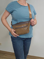 Crossbody Bag Clivia in Leo Braun & Hellbraun