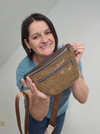 Crossbody Bag Clivia in Leo Braun & Hellbraun