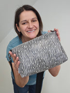 Lederhandtasche Anke in Zebra-Optik