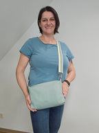 Lederhandtasche Anke in Salbei