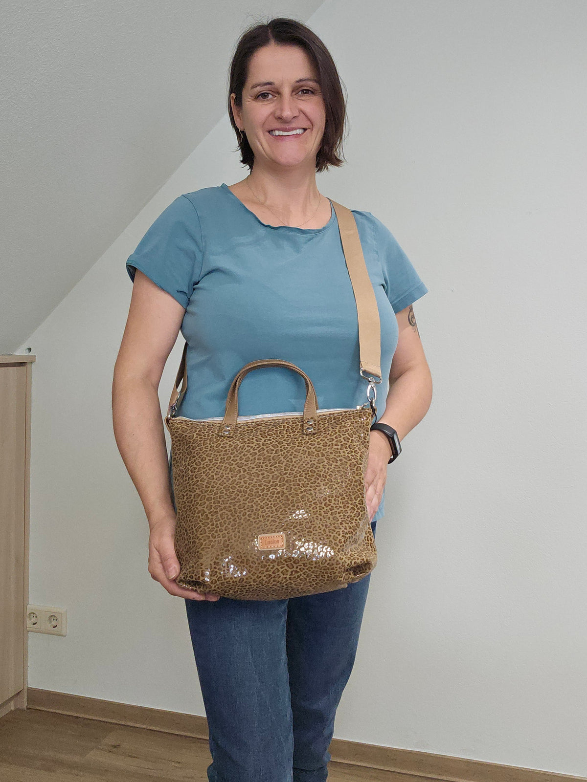Totebag Katja in Leo Braun