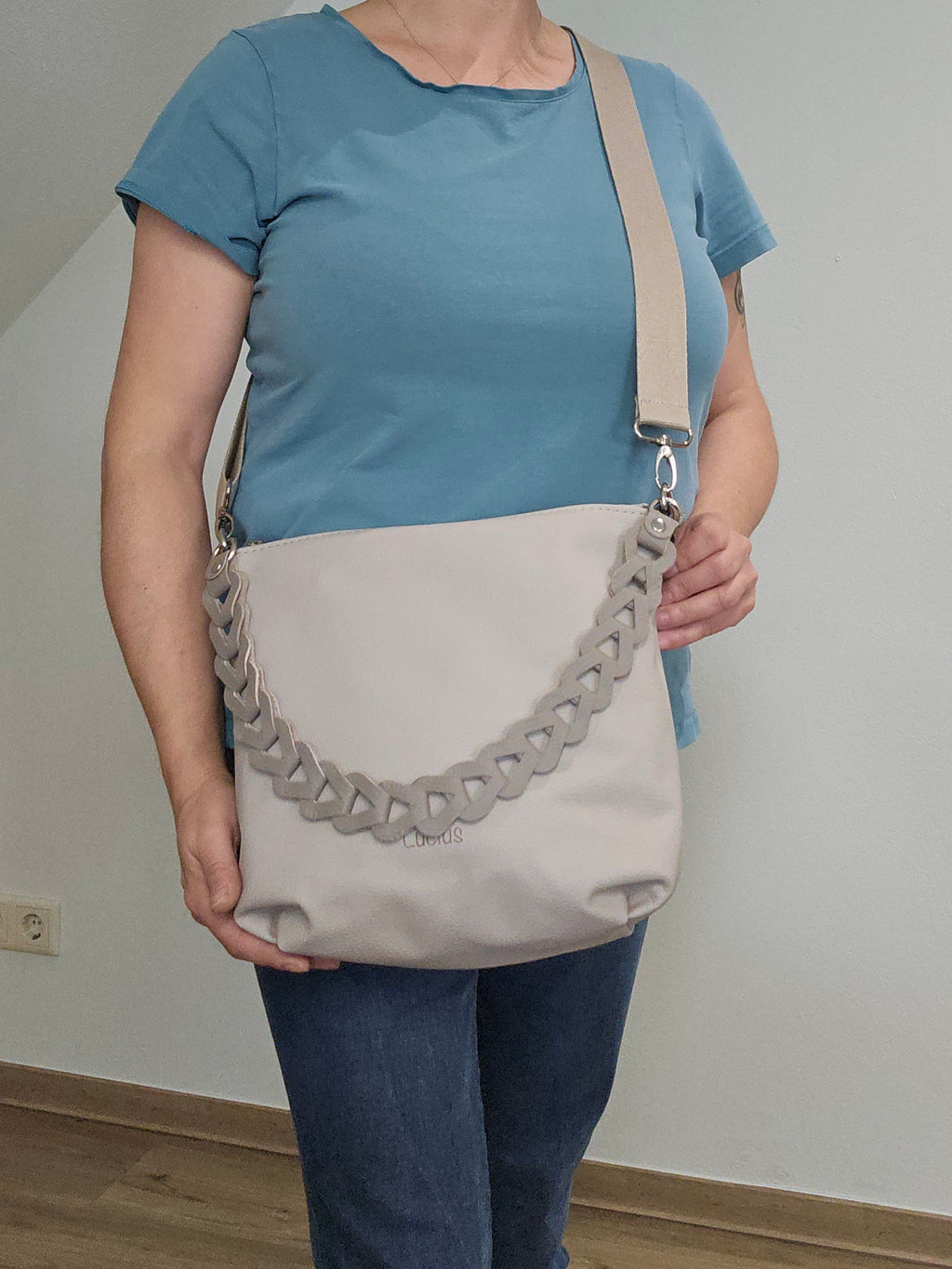 Totebag Katja in Oyster (Greige)