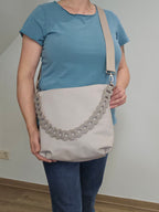 Totebag Katja in Oyster (Greige)