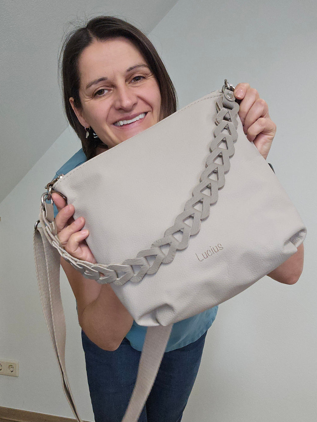 Totebag Katja in Oyster (Greige)