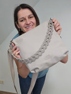 Totebag Katja in Oyster (Greige)