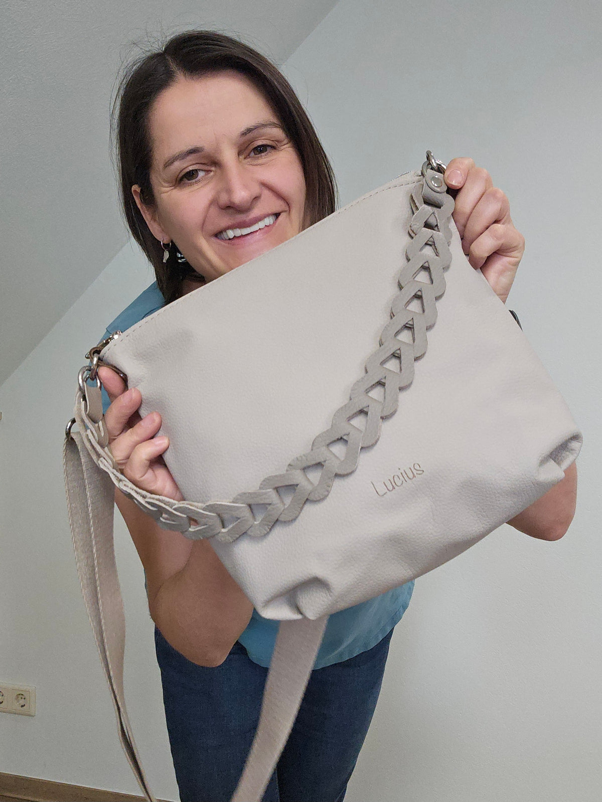 Totebag Katja in Oyster (Greige)