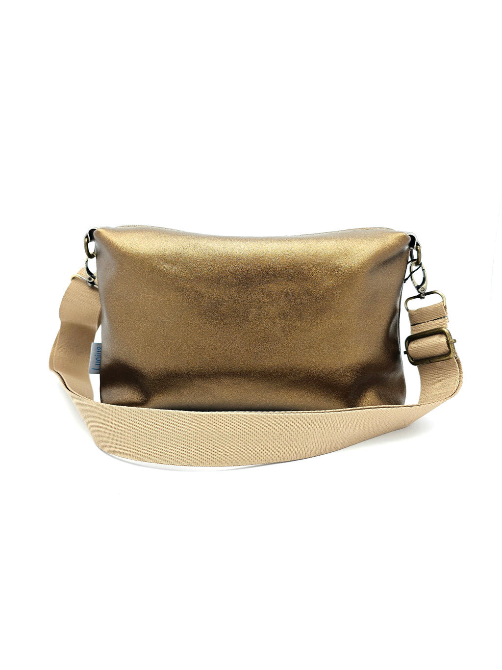 Lederhandtasche Anke in Bronze Glatt