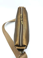 Lederhandtasche Anke in Bronze Glatt