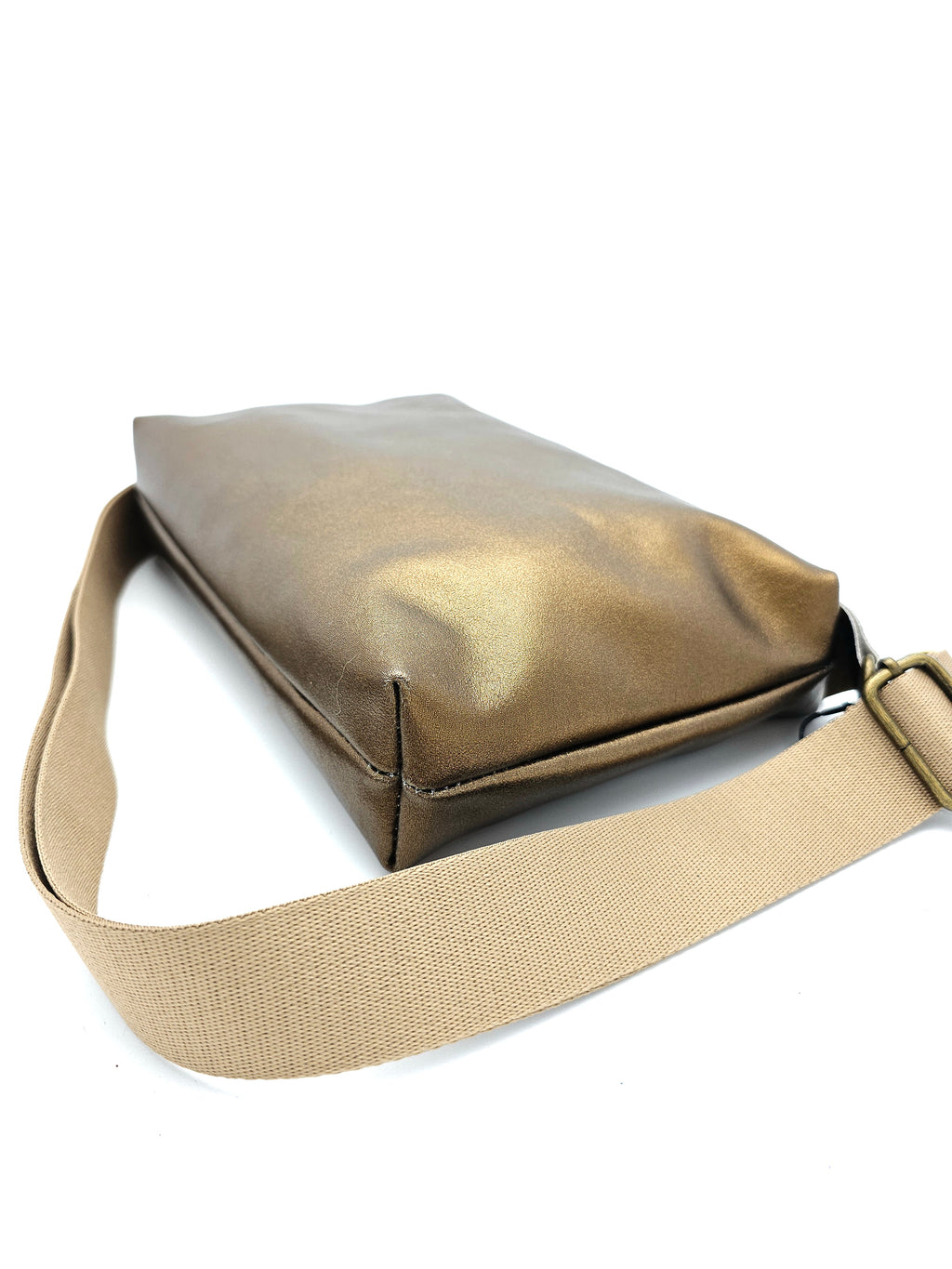 Lederhandtasche Anke in Bronze Glatt