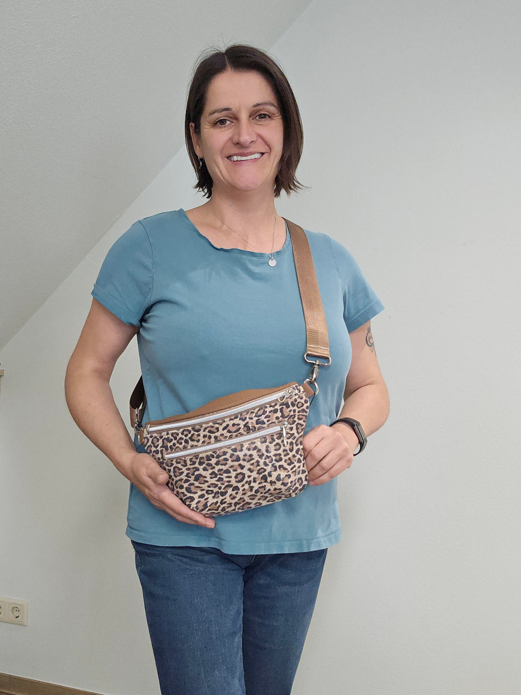 Crossbody Bag Clivia in Leo & Cognac