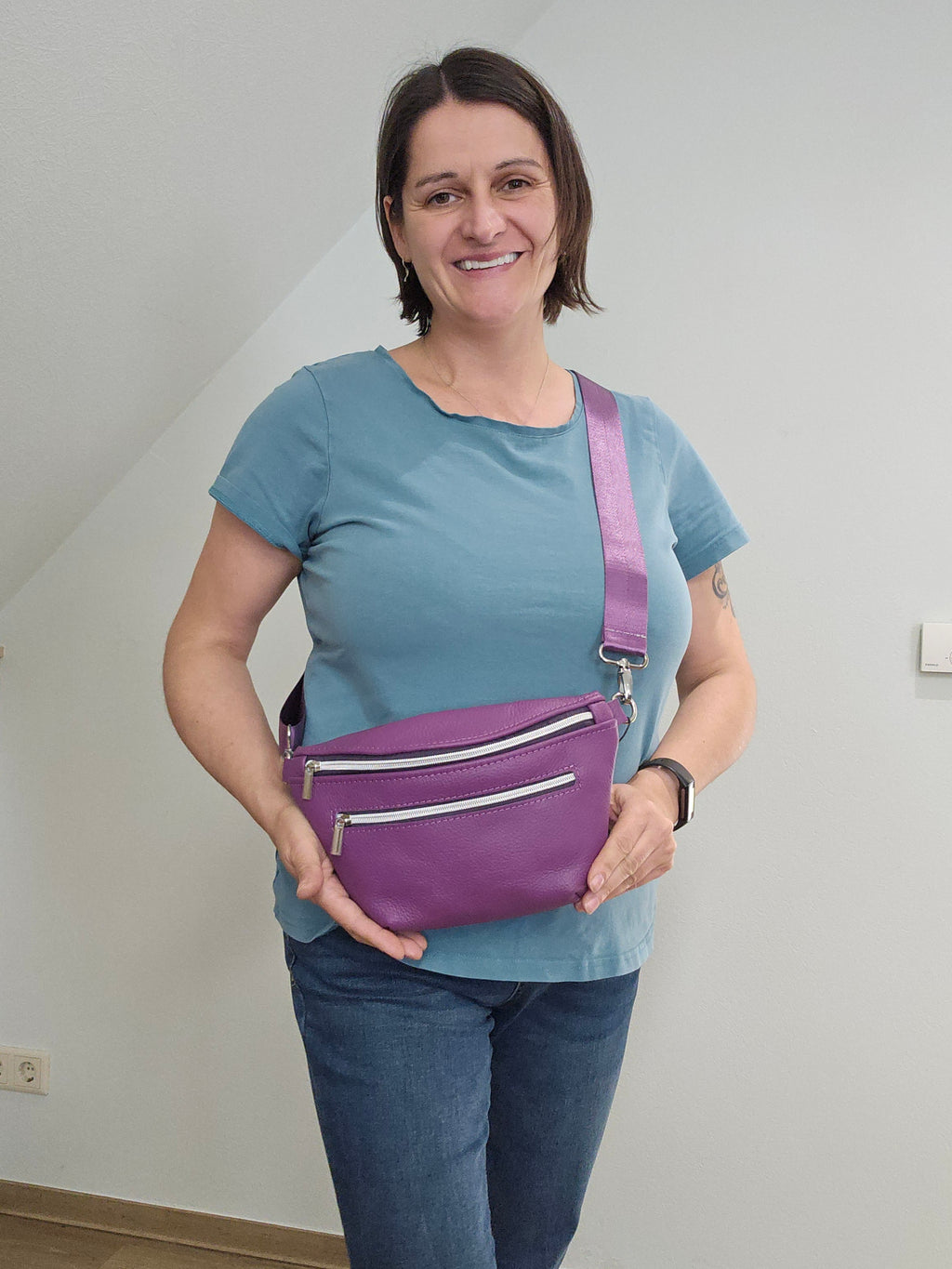 Crossbody Bag Clivia in Lila