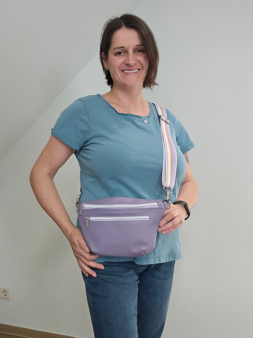 Crossbody Bag Clivia in Flieder II
