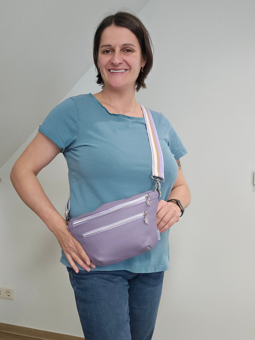 Crossbody Bag Clivia in Flieder III
