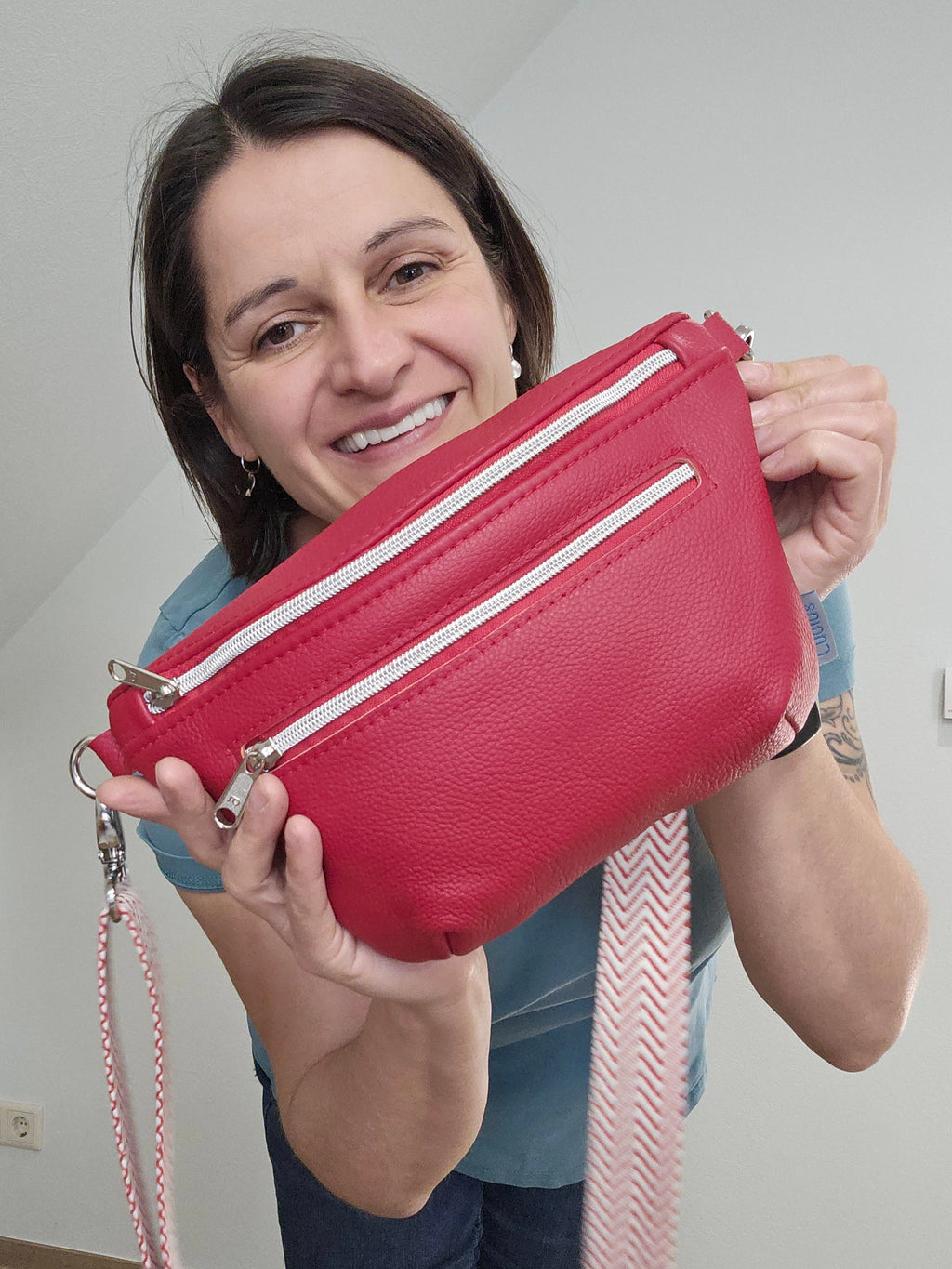 Crossbody Bag Clivia in Rot I