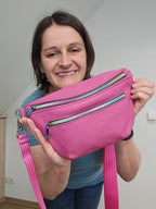 Crossbody Bag Clivia in Pink & Regenbogen