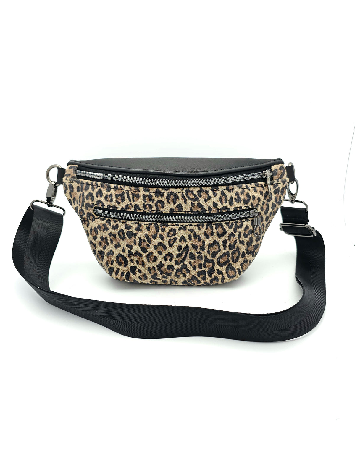 Crossbody Bag Clivia in Leo & Schwarz Glatt