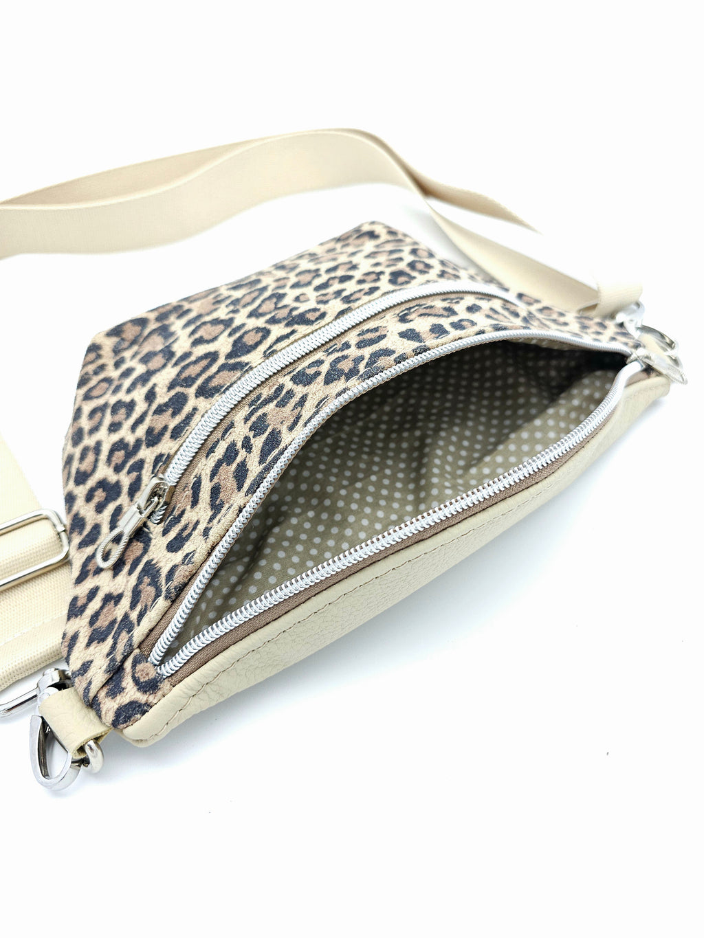 Crossbody Bag Clivia in Leo & Cremebeige