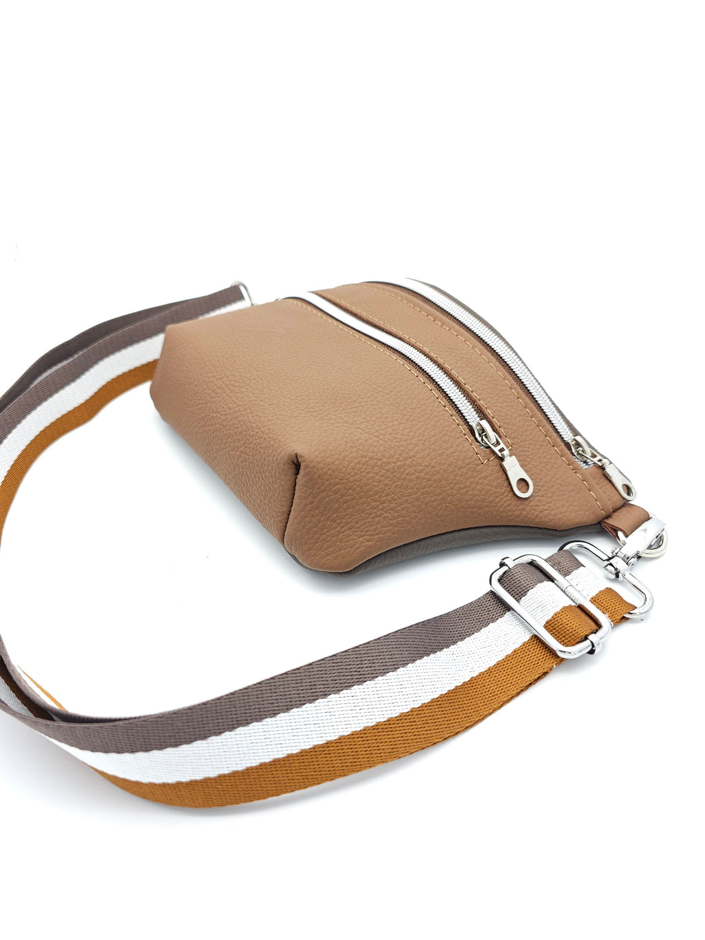 Crossbody Bag Clivia in Cognac & Nougatbraun