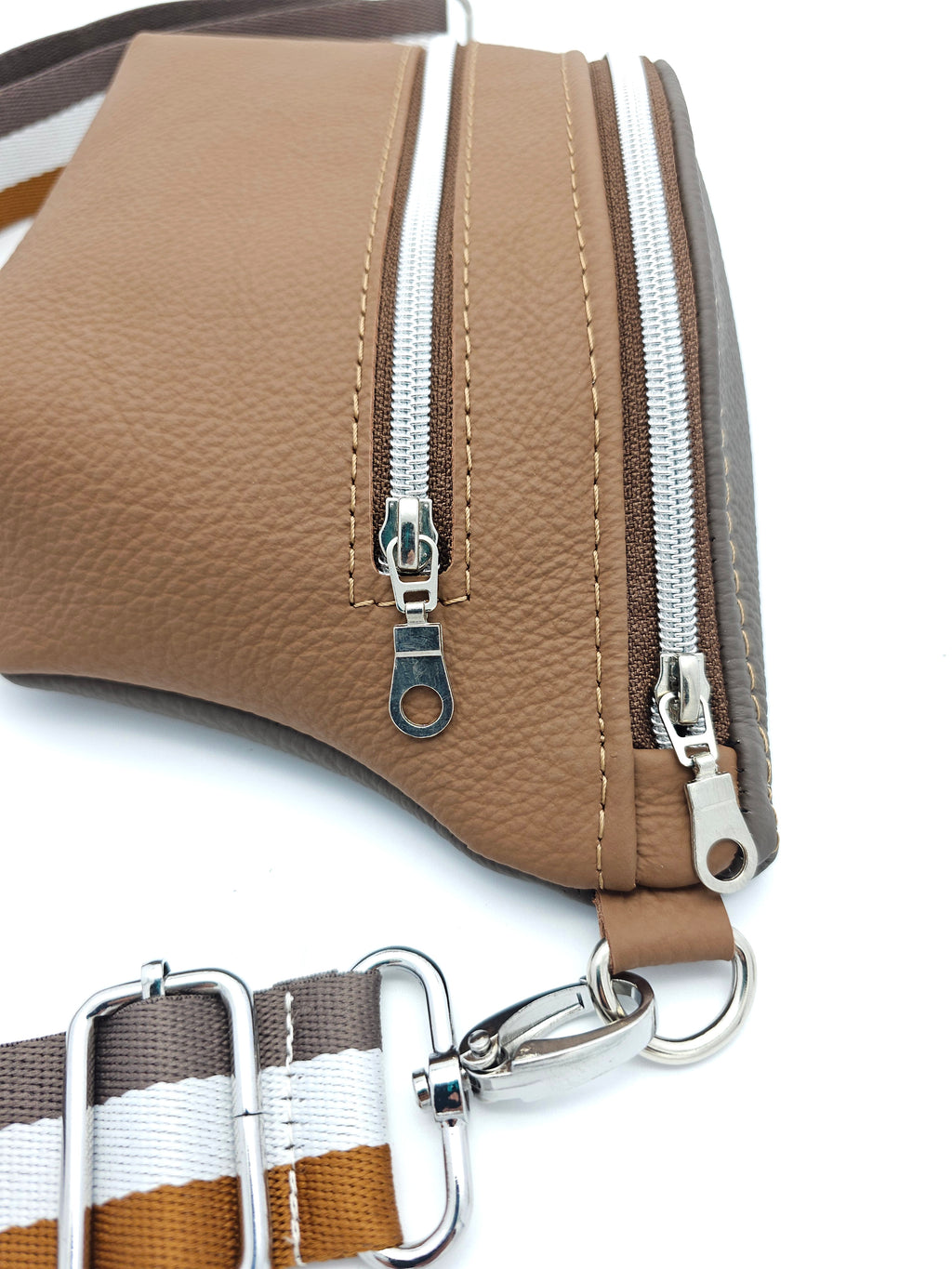 Crossbody Bag Clivia in Cognac & Nougatbraun