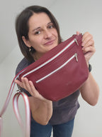 Crossbody Bag Big Clivia in Bordeaux
