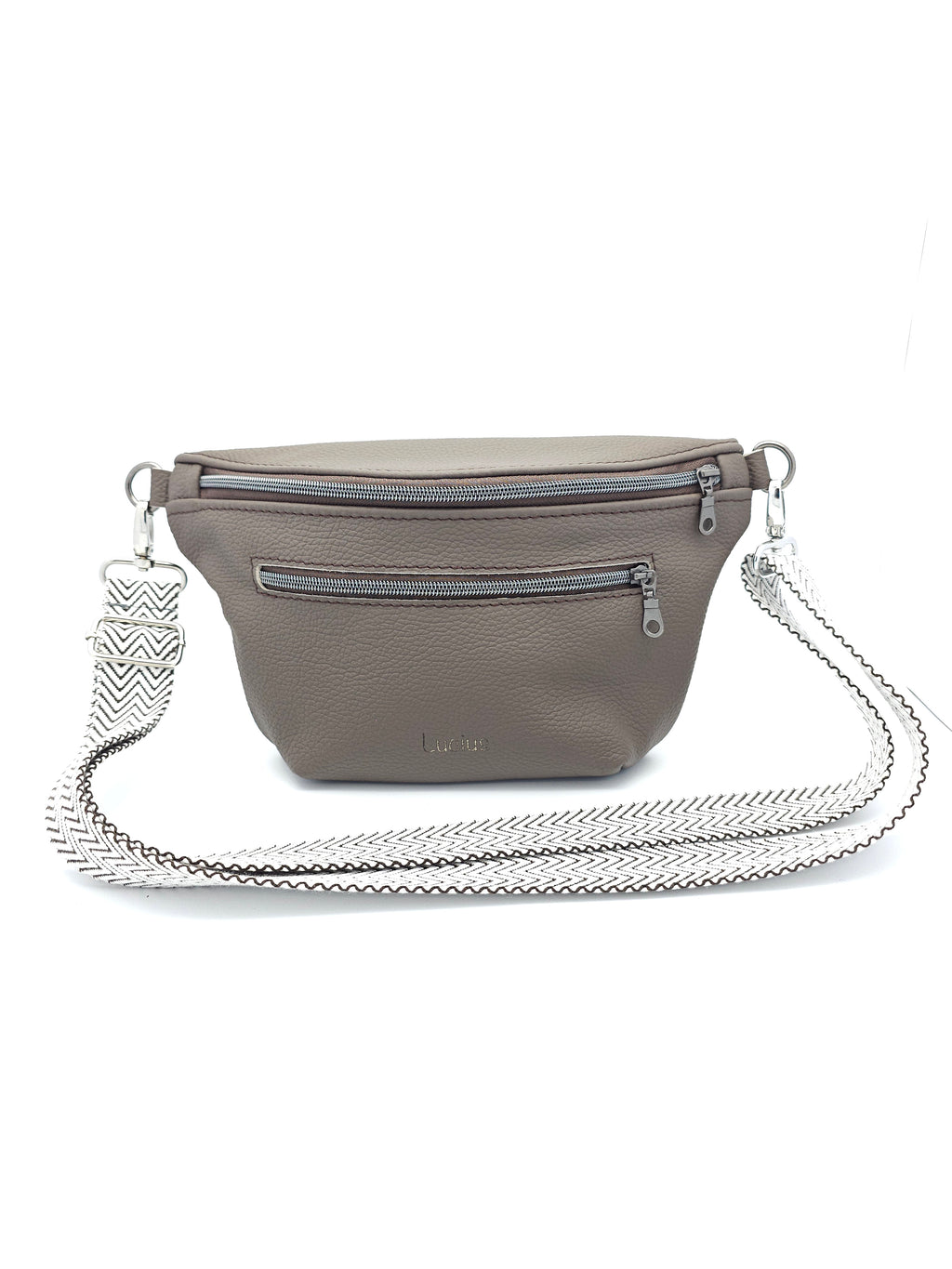 Crossbody Bag Big Clivia in Nougatbraun