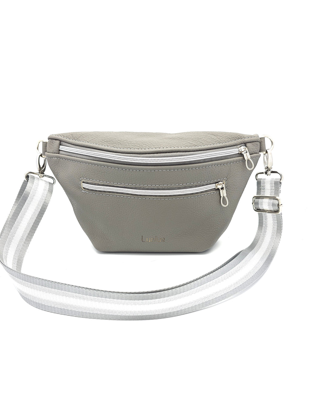 Crossbody Bag Big Clivia in Grau II