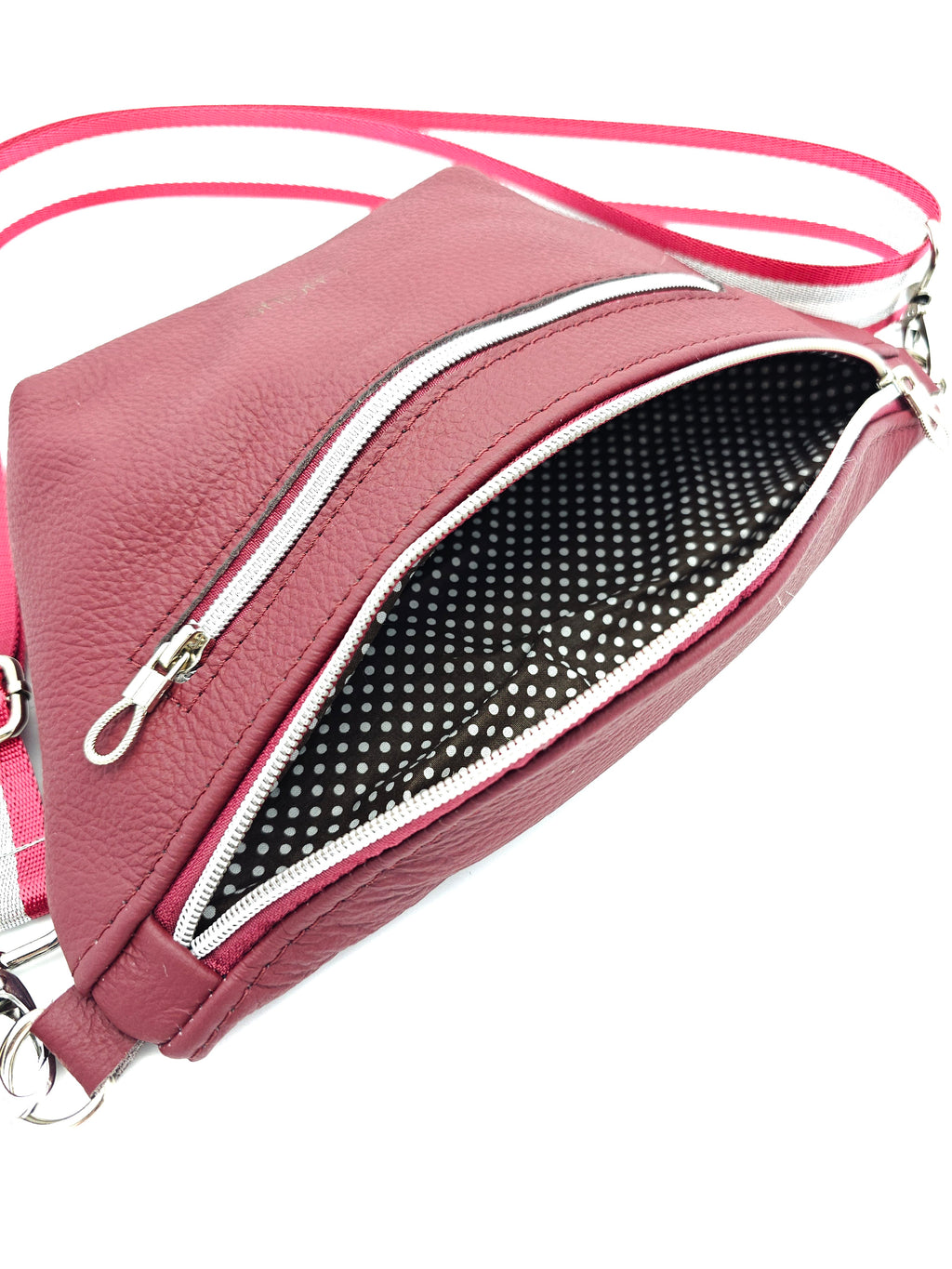 Crossbody Bag Big Clivia in Bordeaux