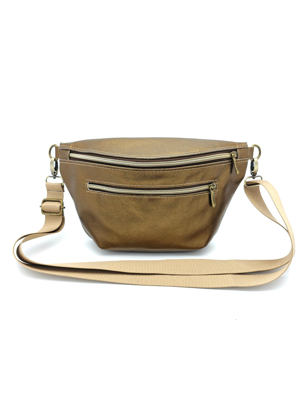 Crossbody Bag Big Clivia in Bronze