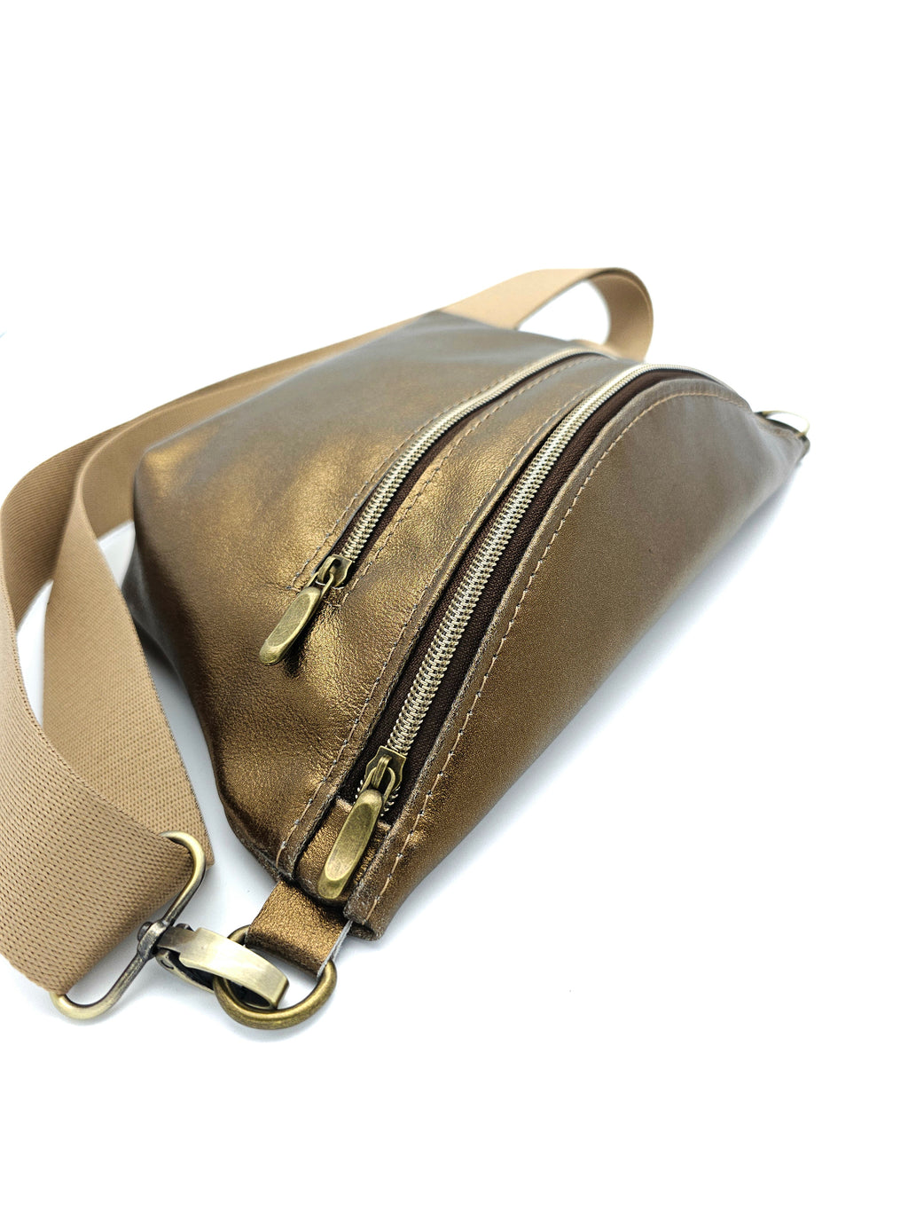 Crossbody Bag Big Clivia in Bronze
