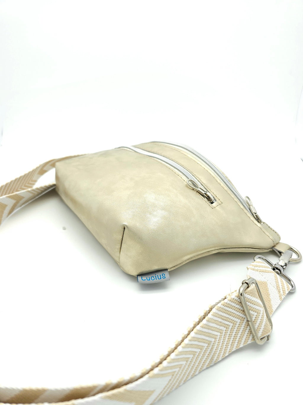 Crossbody Bag Big Clivia in Champagner