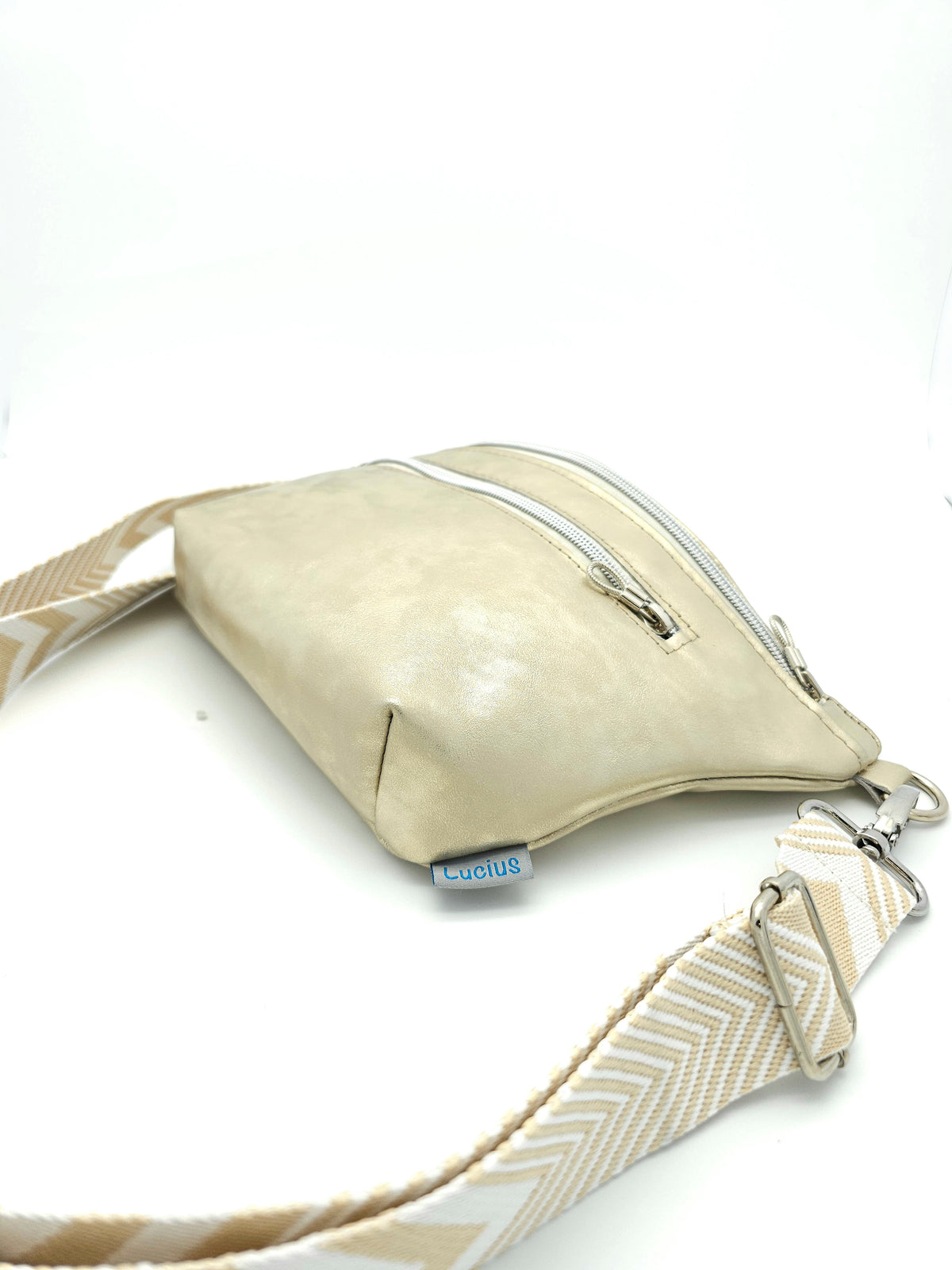Crossbody Bag Big Clivia in Champagner