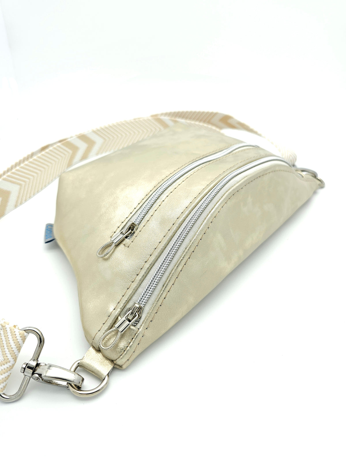 Crossbody Bag Big Clivia in Champagner