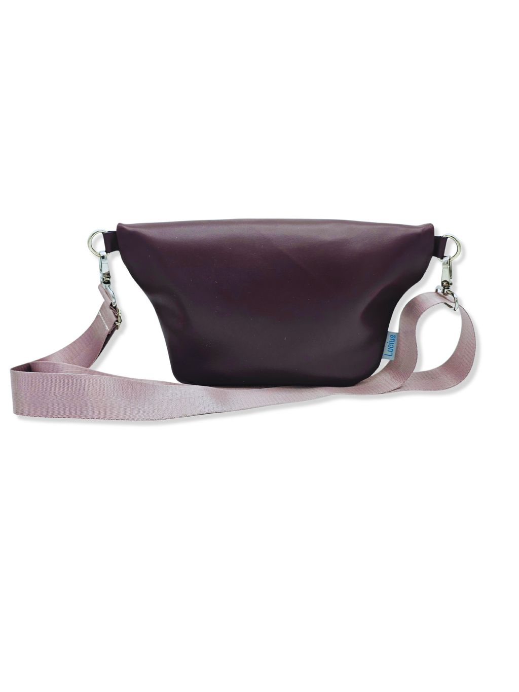 Crossbody Bag Big Clivia in Cremebeige mit Blumen & Bordeaux