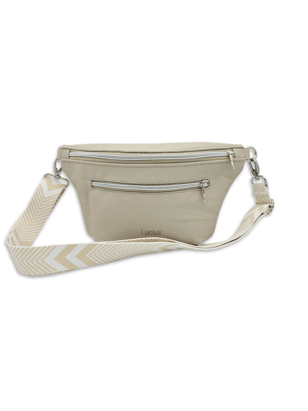 Crossbody Bag Big Clivia in Oyster (Greige)