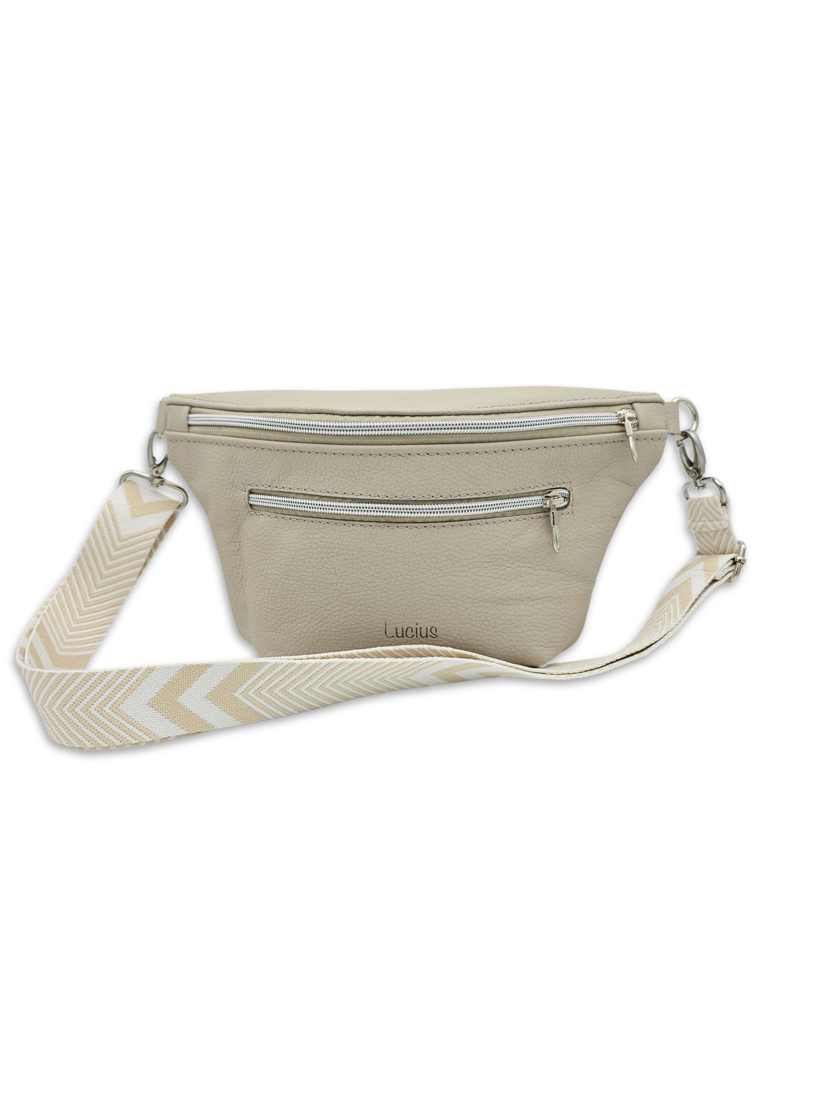 Crossbody Bag Big Clivia in Oyster (Greige)