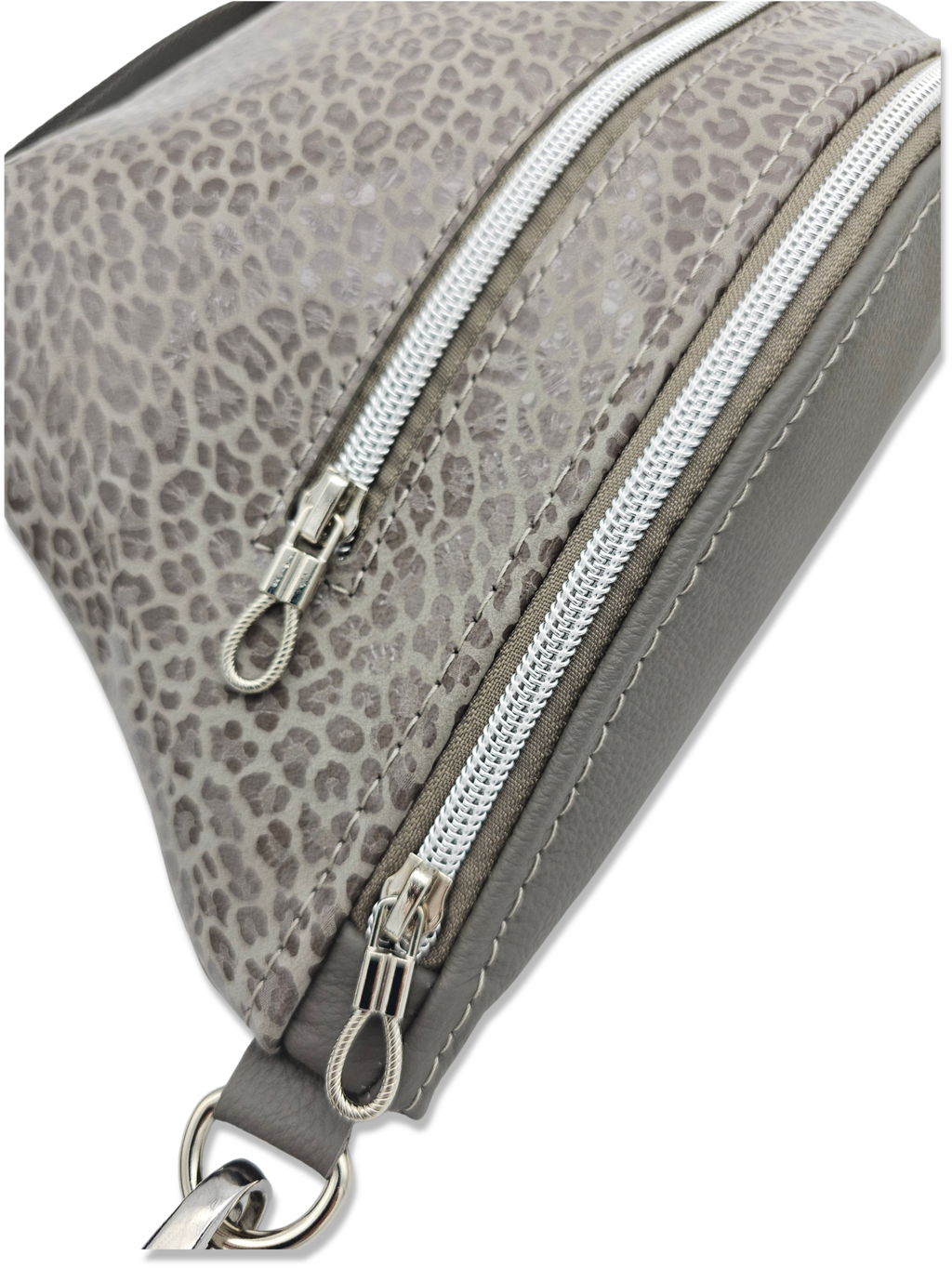 Crossbody Bag Big Clivia in Leo Grau & Grau