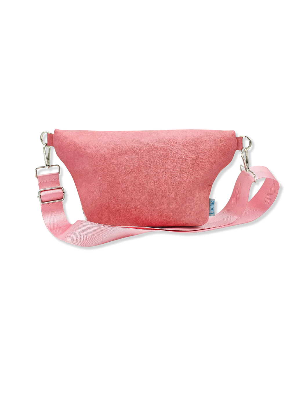 Crossbody Bag Big Clivia in Cremebeige mit Blumen & Altrosa