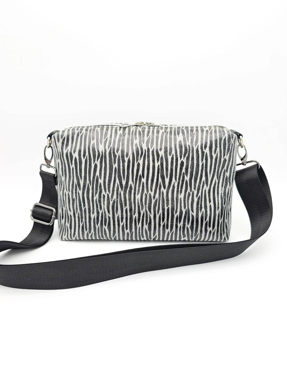 Lederhandtasche Anke in Zebra-Optik