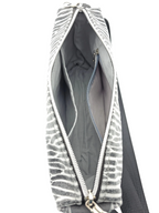 Lederhandtasche Anke in Zebra-Optik