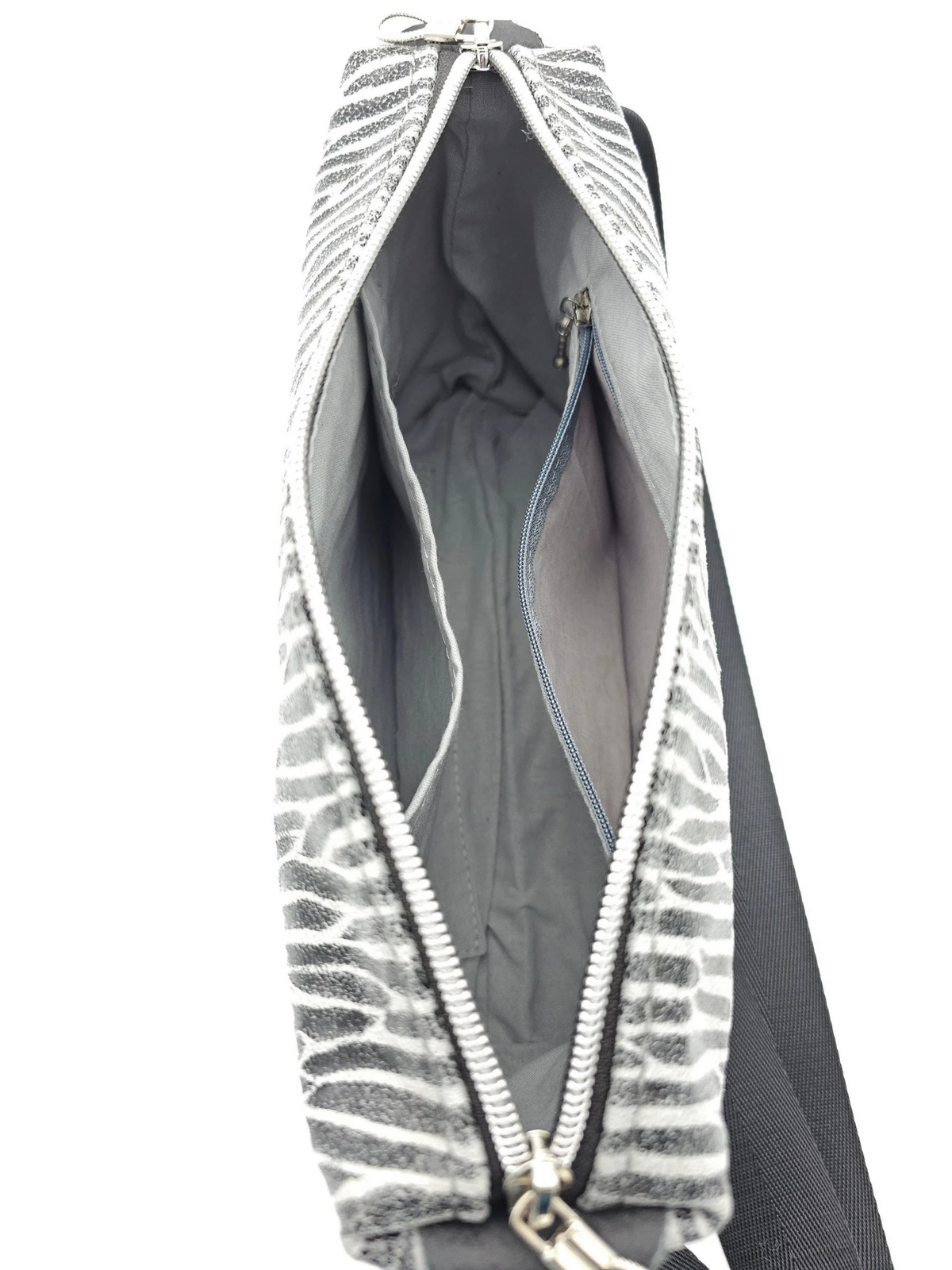 Lederhandtasche Anke in Zebra-Optik