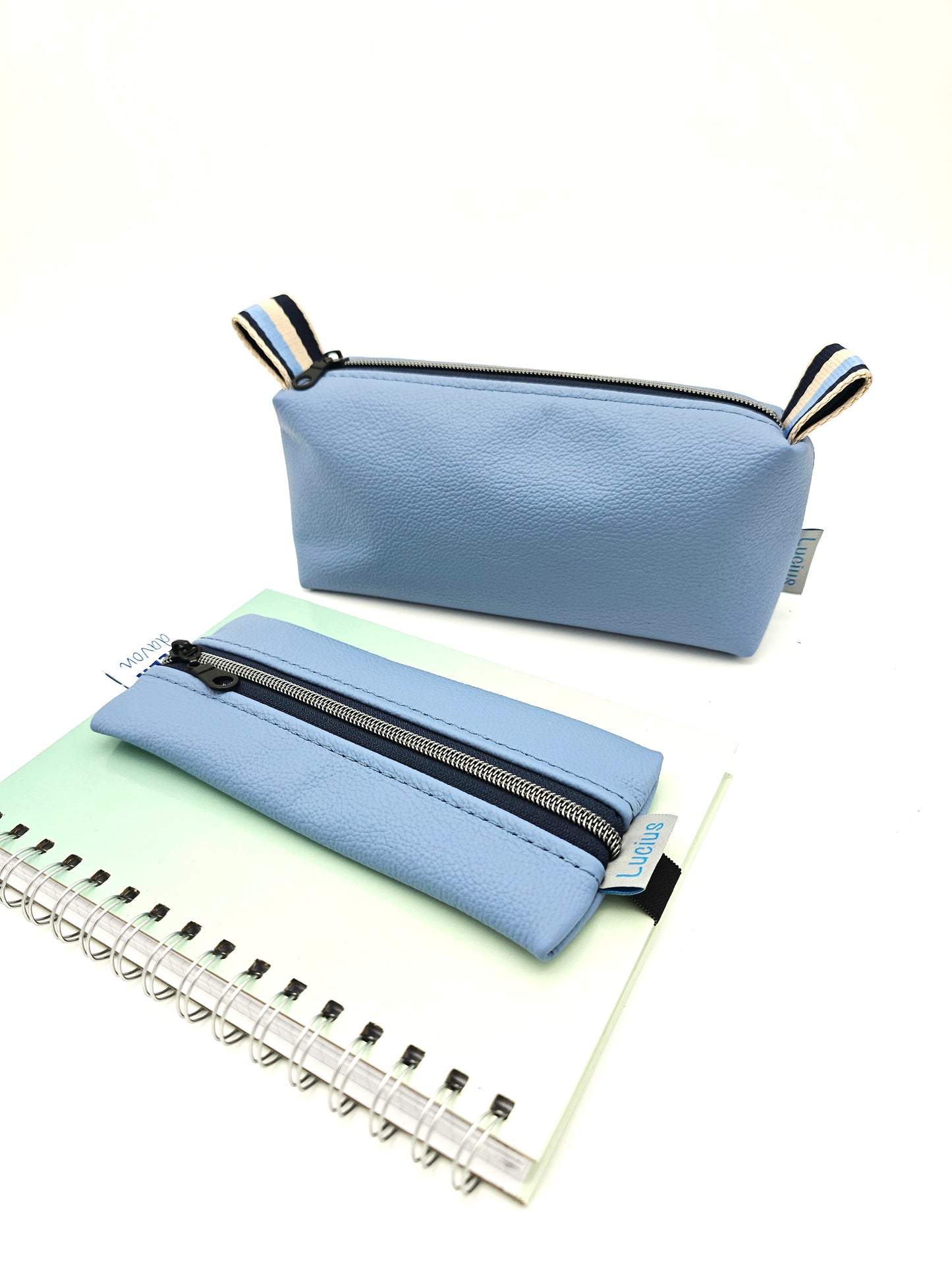 Set Stiftemäppchen & Schlampertasche in Hellblau